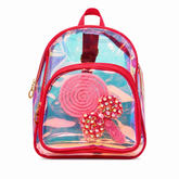 Transparent Dazzling Flower Kid Backpack