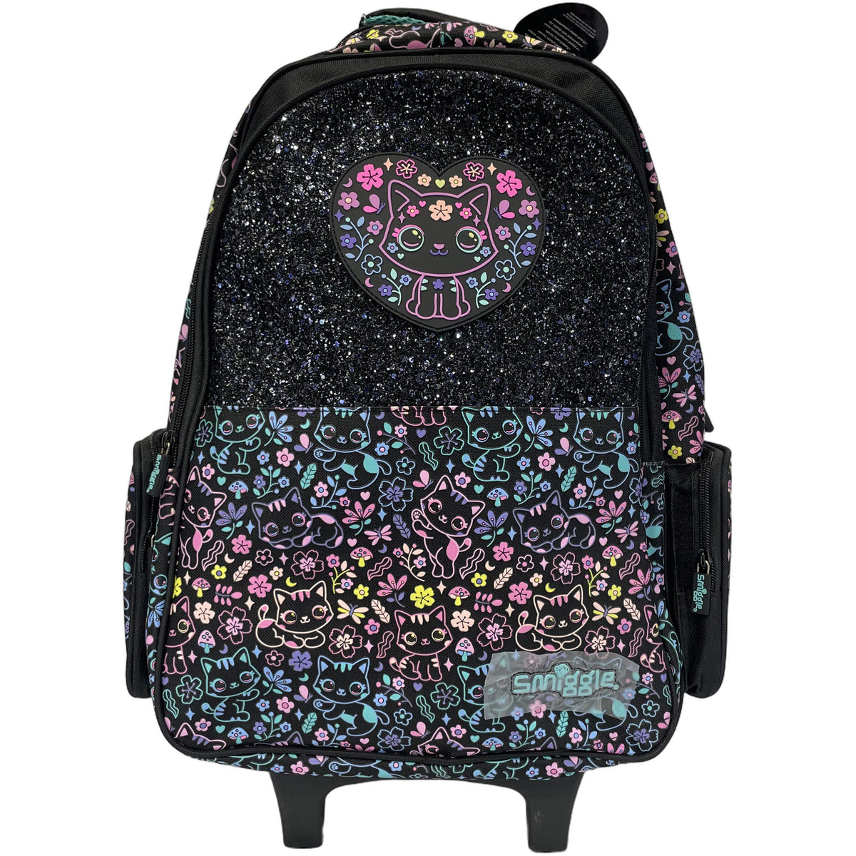 Smiggle Kitty Flower Trolly Backpack