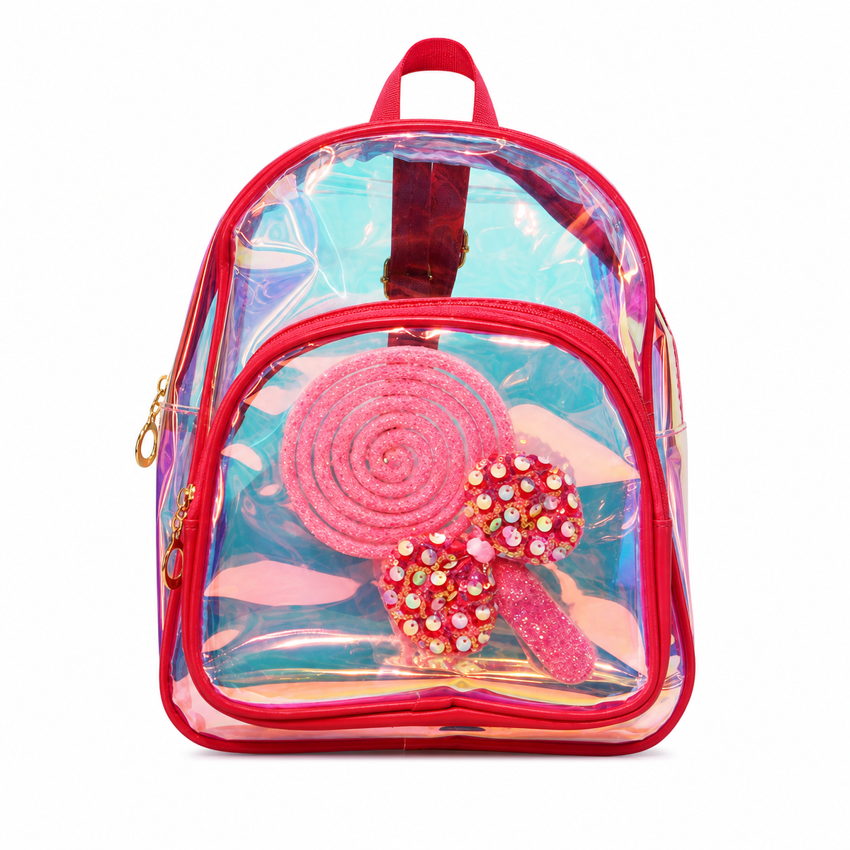 Transparent Dazzling Flower Kid Backpack